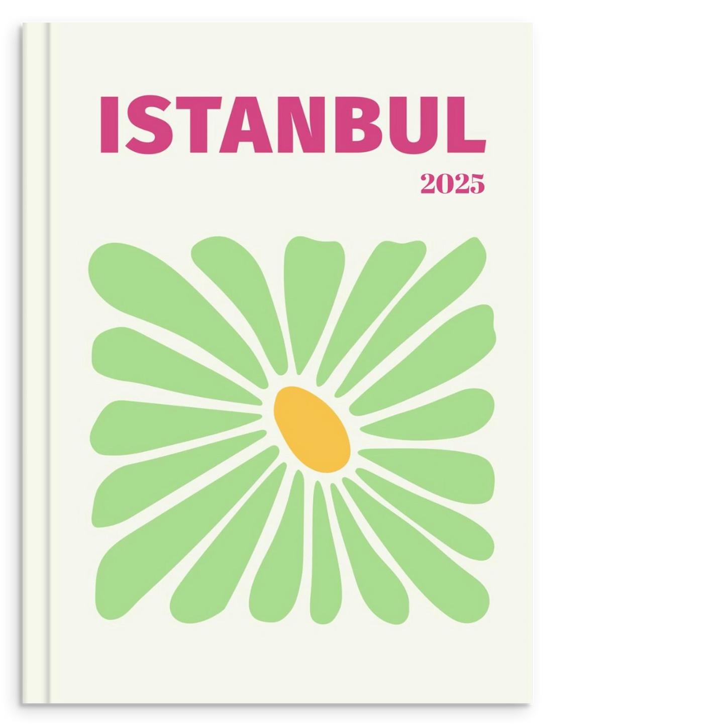 Light Blue photo book cover featuring flower in istanbul